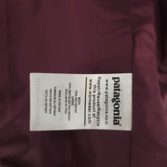 PATAGONIA Women's Tres 3-in-1 Parka Jacket Burgundy Maroon Red SMALL - Picture 6 of 13